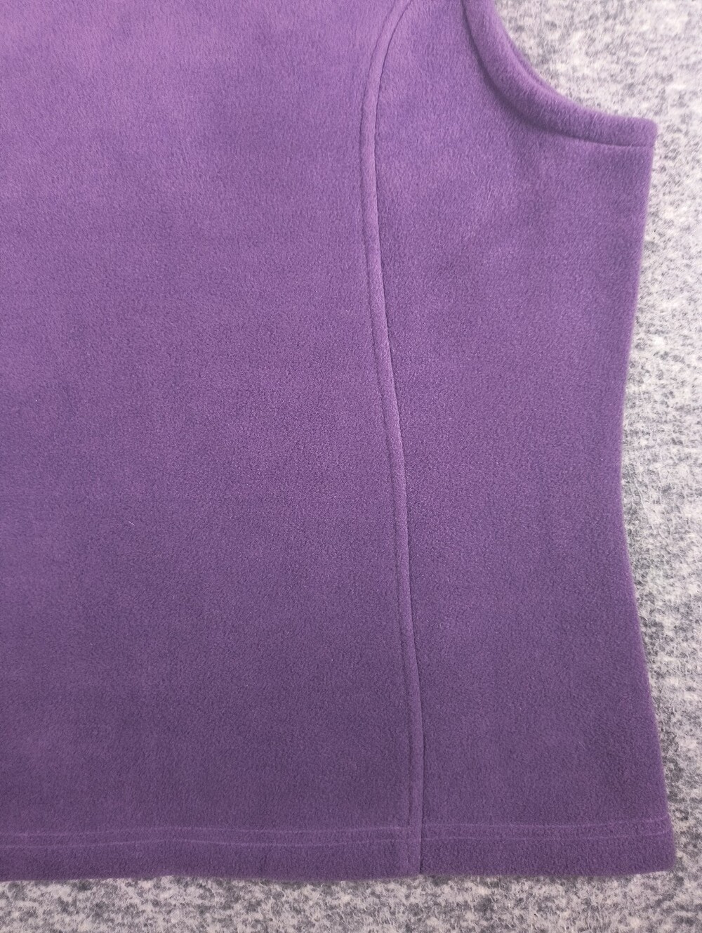 Columbia fleece zip vest, purple, women's large - Picture 15 of 15